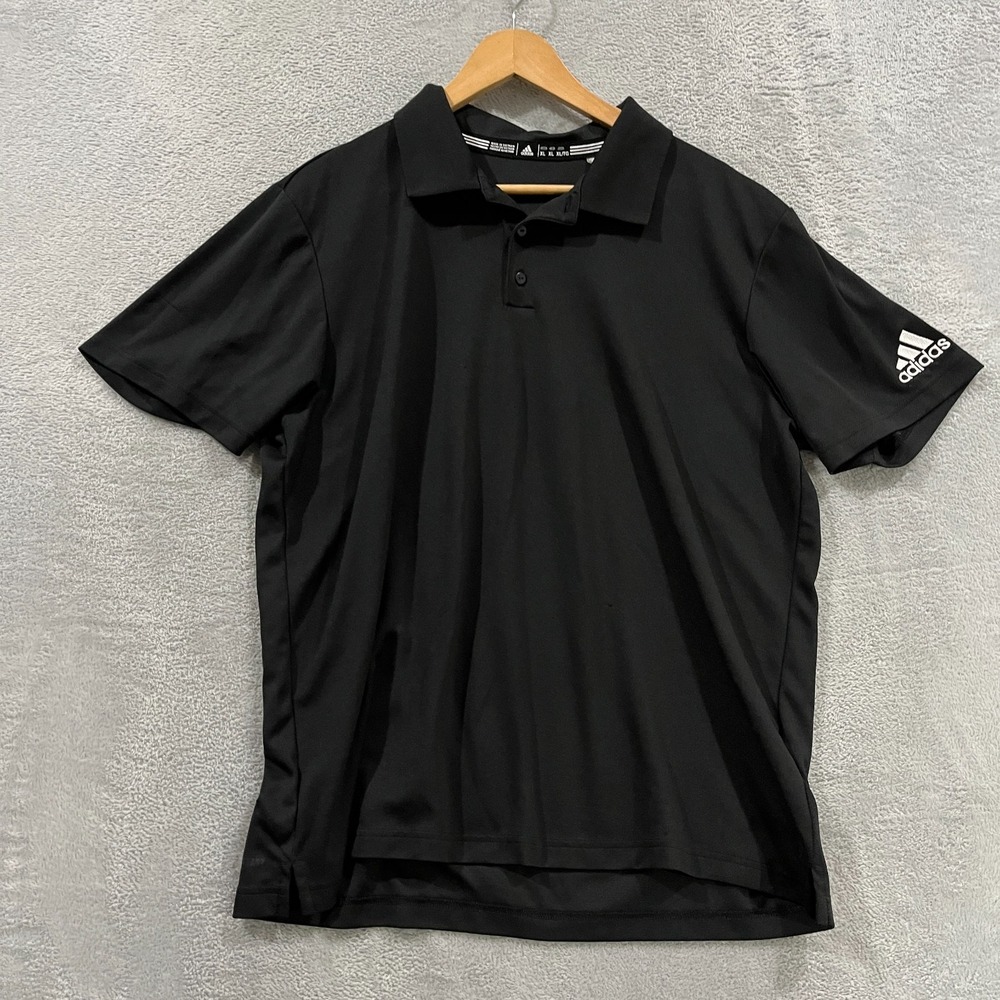 Adidas AEROREADY Golf Performance Polo Shirt Mens X-Large Black Moisture-Wicking